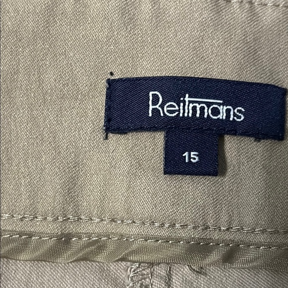Reitmans women’s Tan Capri Trousers/pants, size 15 - Picture 2 of 9